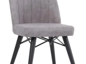 כיסא אוכל ריפוד קטיפה מהודר ורגליי מתכת דגם ויקטוריה