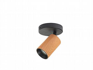 ספוט בוקר מתכוונן בודד שחור/פליז