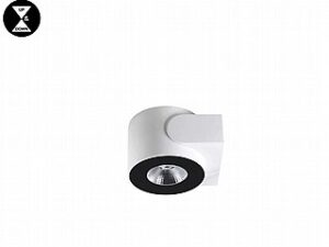 מנורת קיר צילנדר מוגן מים עגול שחור LED 2*6W