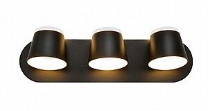 ספוט קיר שלישיה LED 21W לבן/שחור