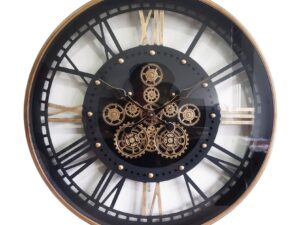שעון קיר מעוצב שיניים גלויים