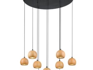 בגדד עשיריה עץ תלוי על צלחת LED