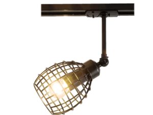 מנורת רשת ספוט וינטג לפס צבירה שחור