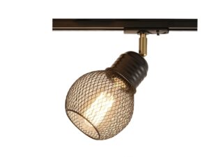 מנורת רשת ספוט וינטג לפס צבירה שחור +זהב