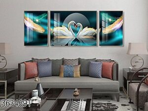 זוג ברבורים באגם