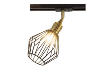 מנורת ספוט רשת סורג וינטג 20285 לפס צבירה שחור +זהב
