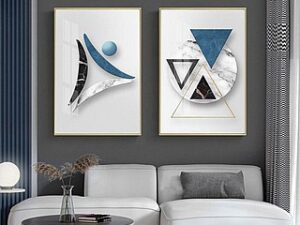 זוג תמונות אבסטרקט מודרני