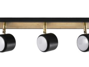 ספוט שלישיה עין שחור+זהב LED 16W