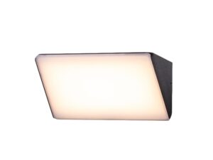 מנורת קיר משולש בלבן ושחור LED CCT  מוגן מים